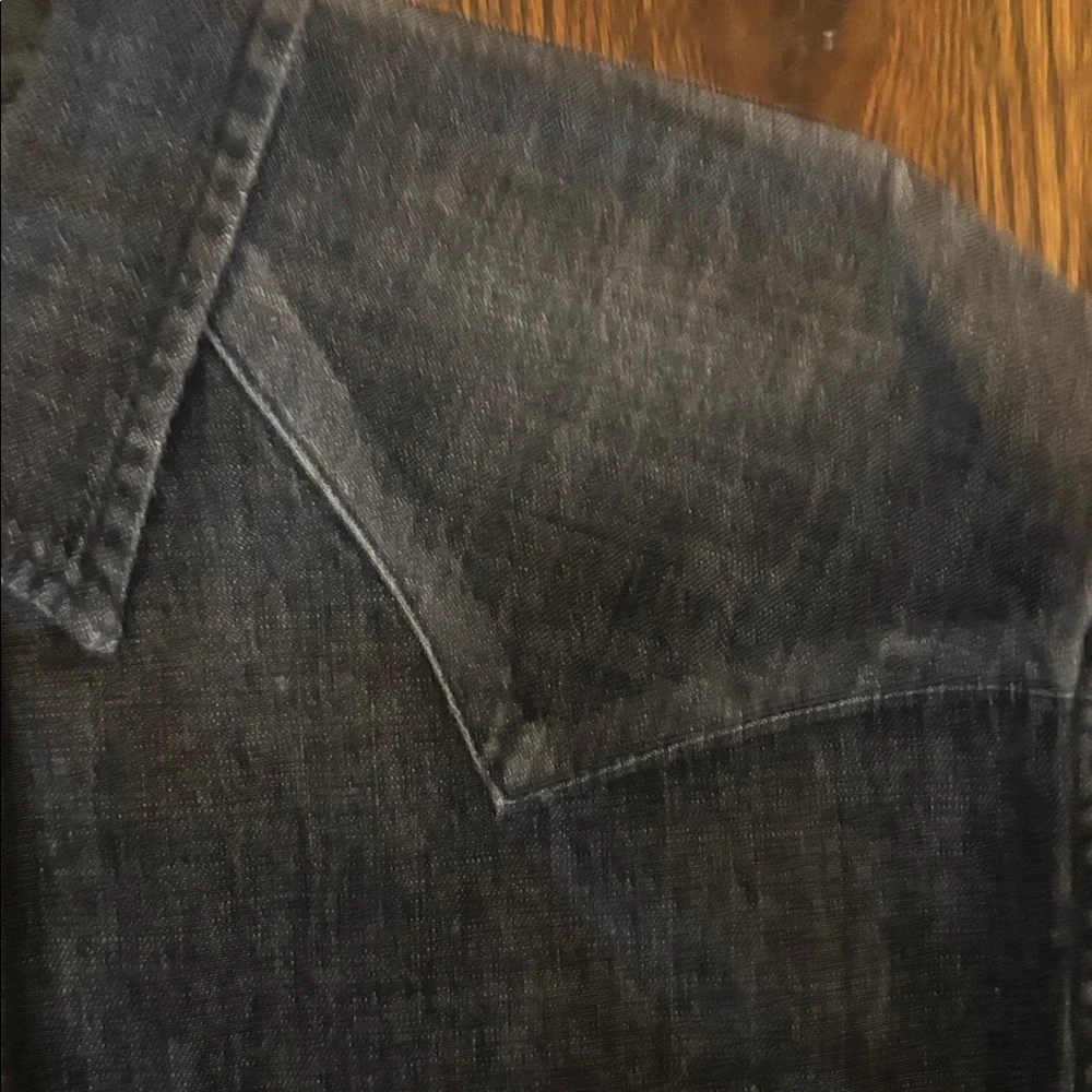 Vintage Polo by Ralph Lauren Black Denim Shirt XL - Picture 4 of 7